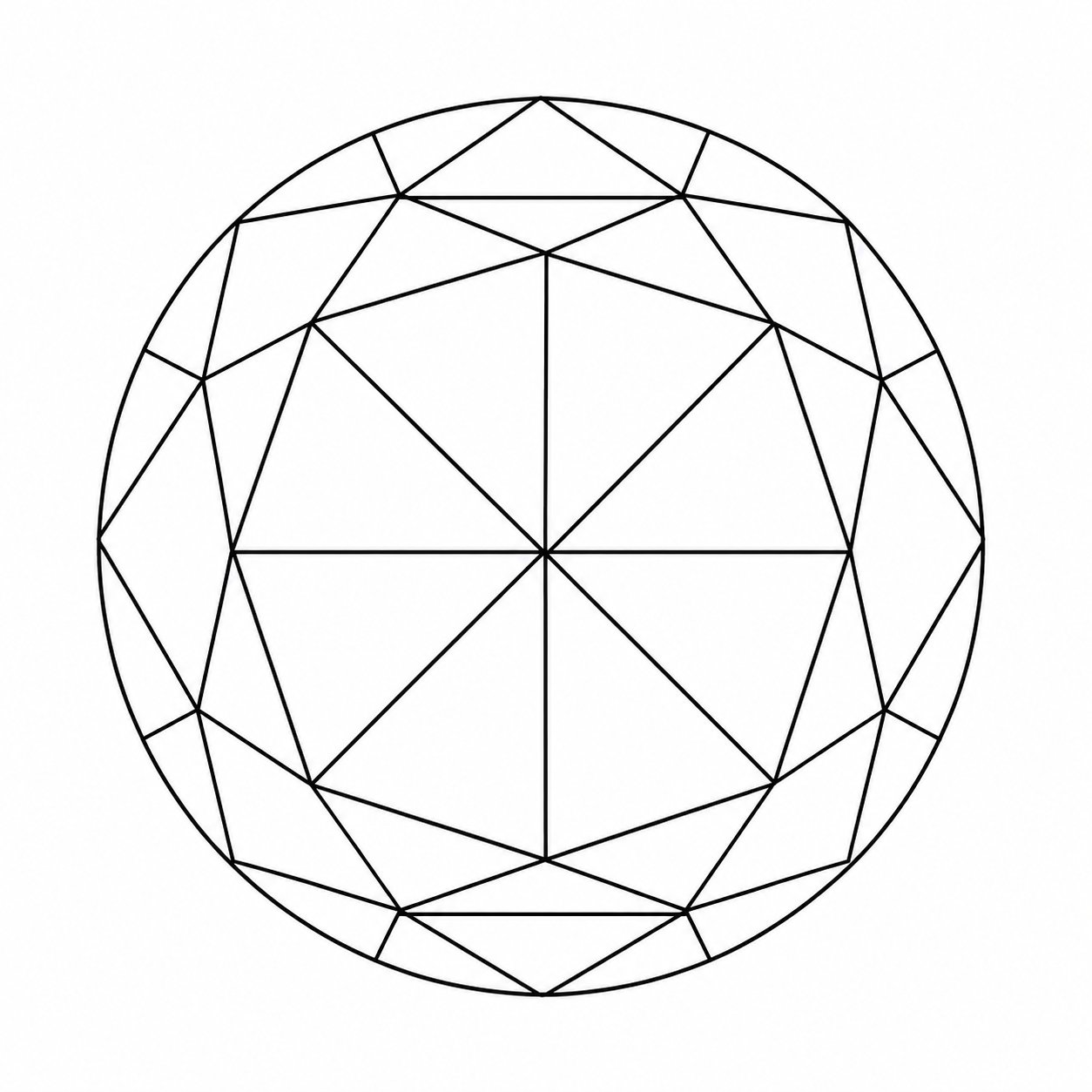 Rose cut diamond