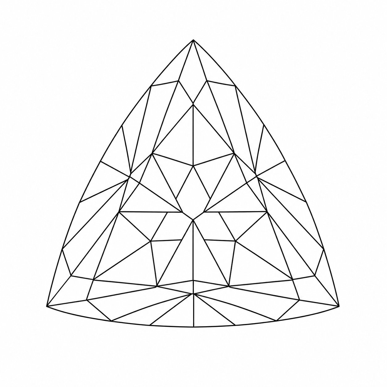 Trilliant cut diamond